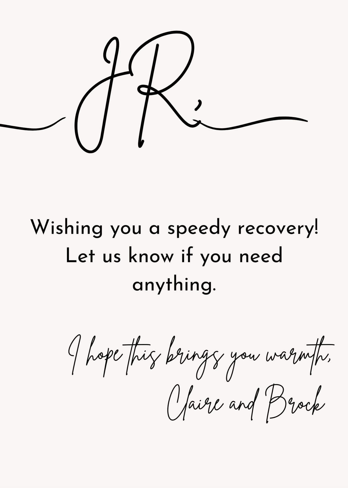 Personalized Message